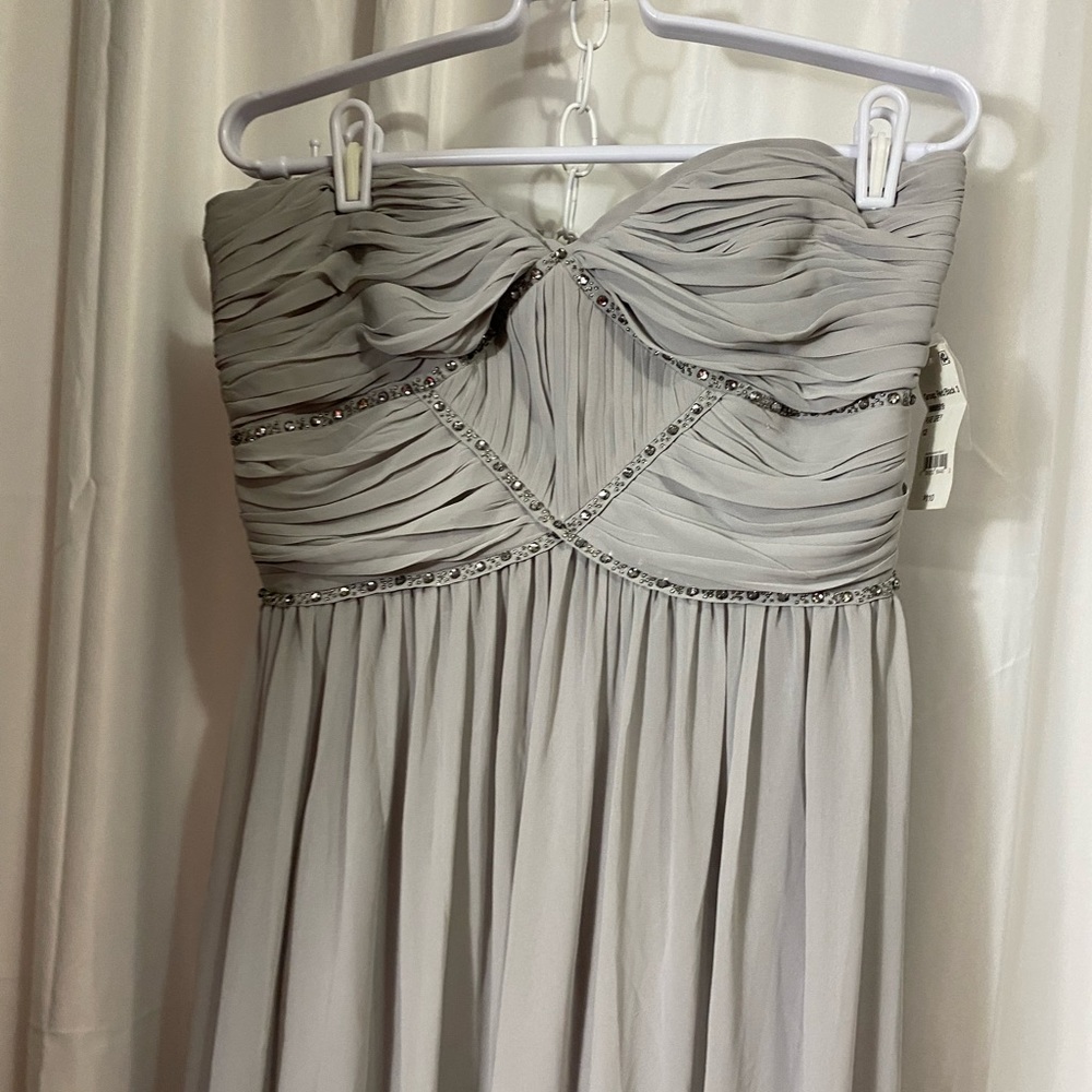 GEORGINA CHAPMAN STRAPLESS SIZE 12 MAXI DRESS WITH BLING